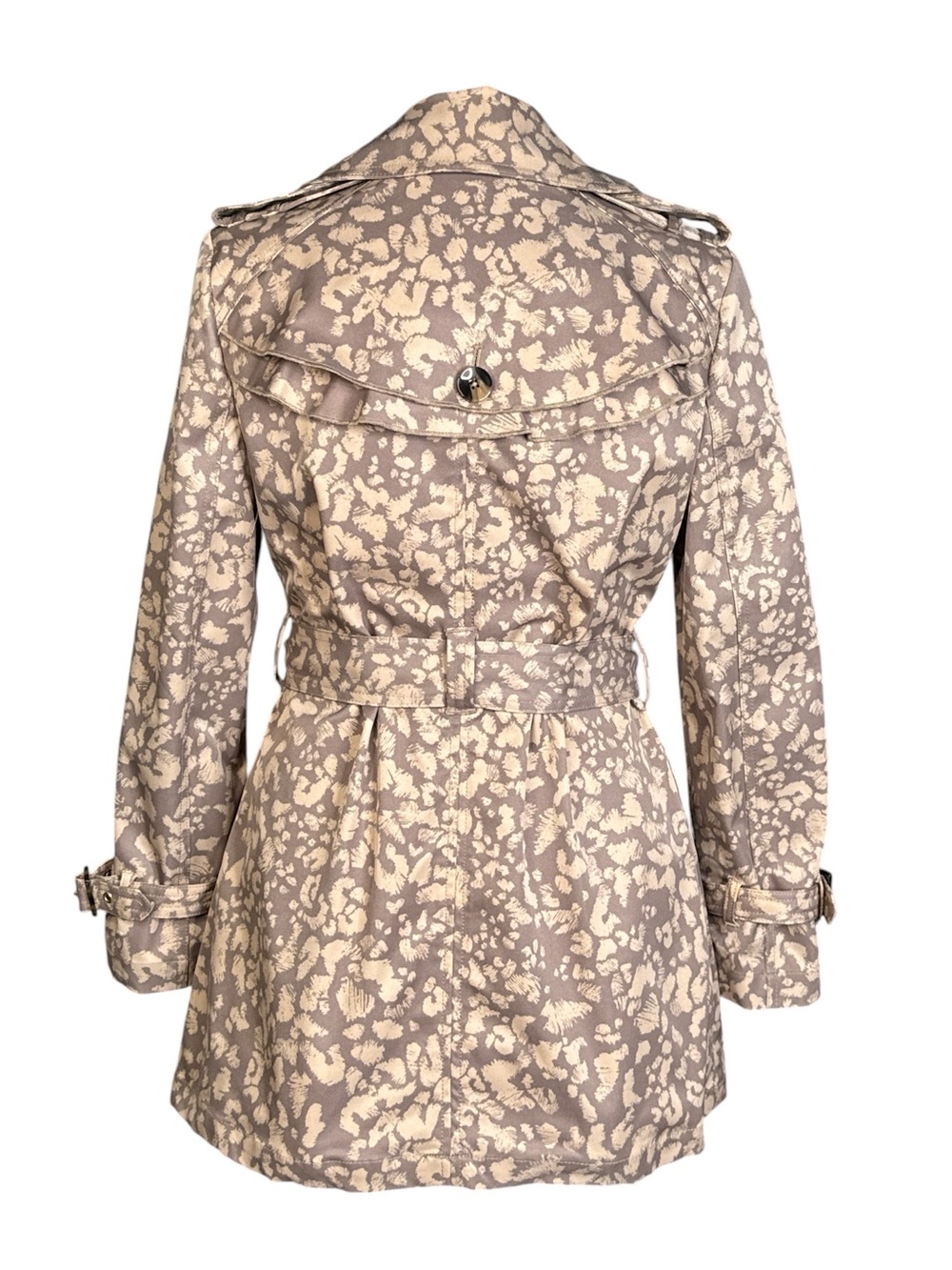 ANTHROPOLOGIE DAUGHTERS OF THE LIBERATION SUBTLE SURVIVAL LEOPARD PRINT COAT - Picture 7 of 15